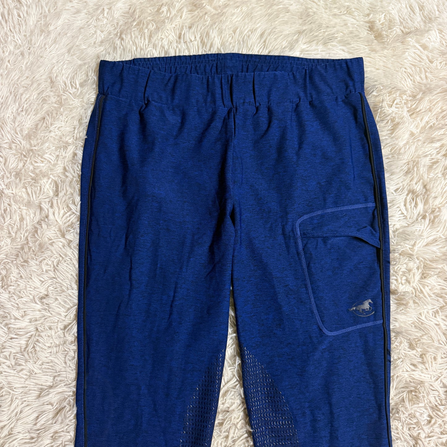 Women’s XL Blue Smartpak Knee Patch Horseback Riding Tights