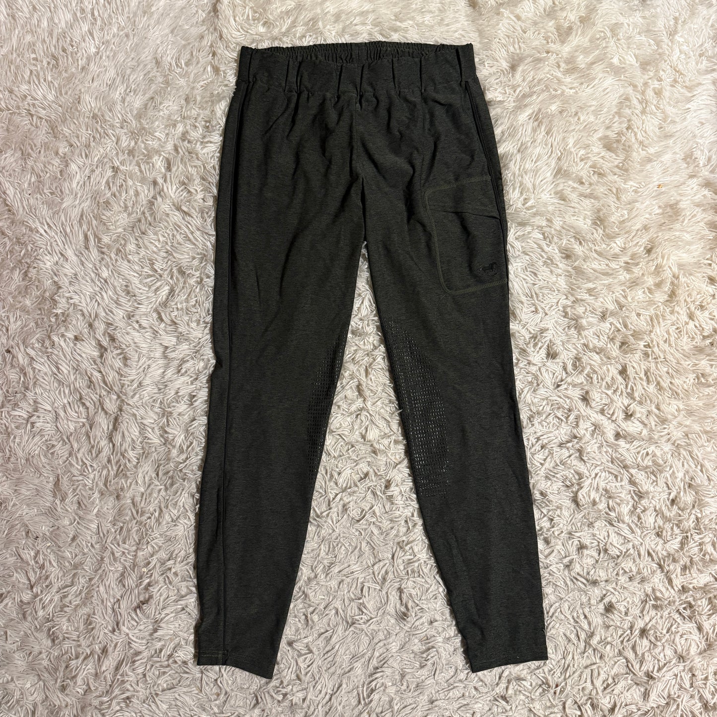 Women’s Large Green Smartpak Knee Patch Horseback Riding Tights