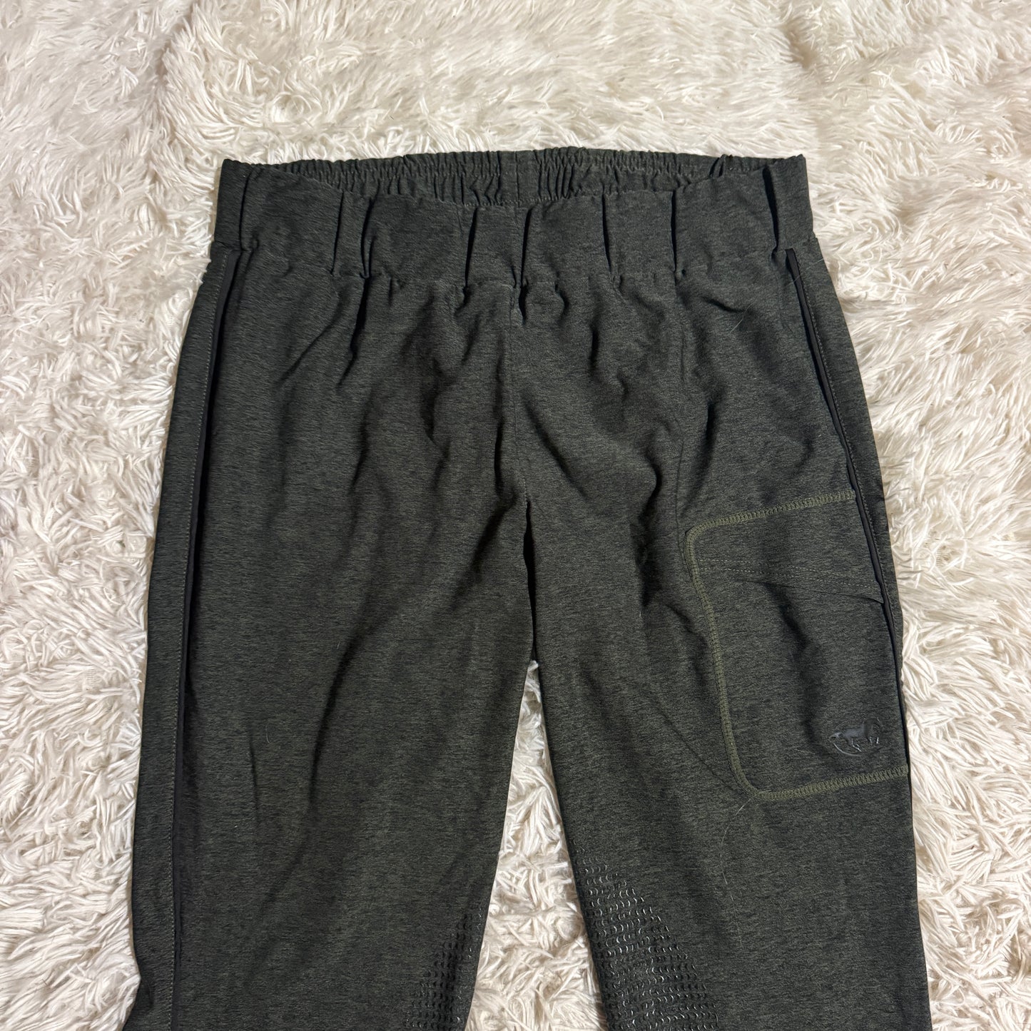 Women’s Large Green Smartpak Knee Patch Horseback Riding Tights