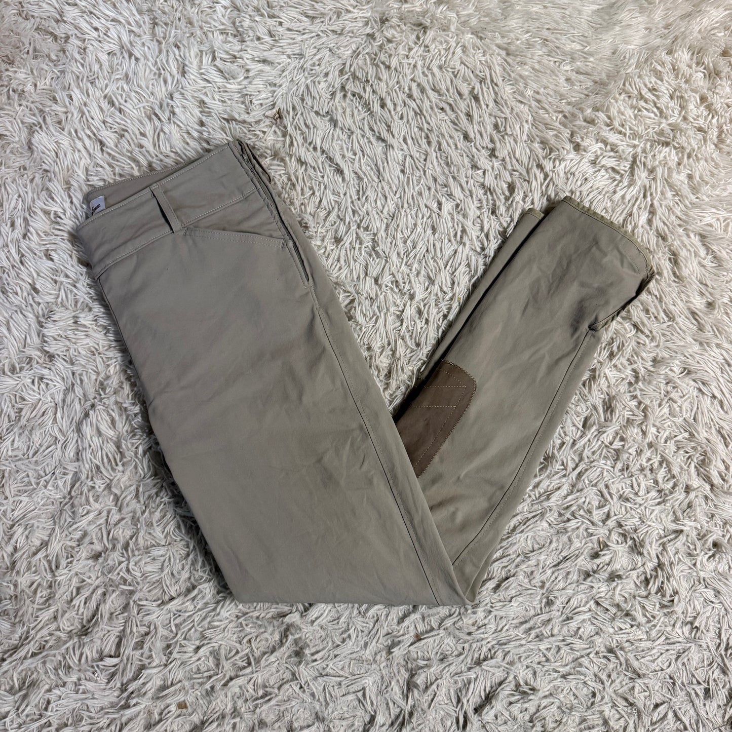 Women’s Size 32L Tan Tailored Sportsman Knee Patch Horseback Riding Breeches
