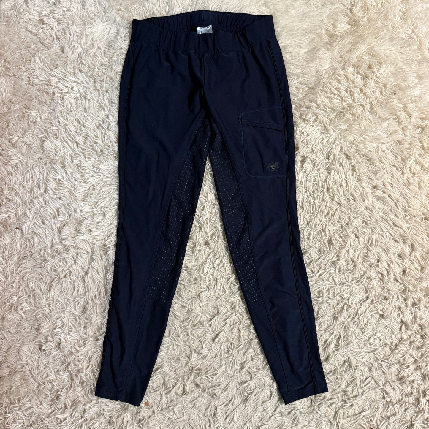 Women’s Large Navy Smartpak Full Seat Horseback Riding Tights